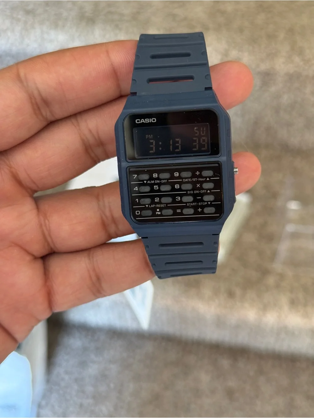 Casio Databank Calculator Alarm Calendar Dual Time Unisex trendy Watch
